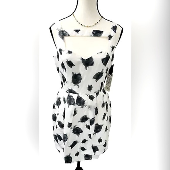 BB Dakota Dresses & Skirts - Vintage Style BB Dakota Floral Sleeveless A Line Mini Silk Dress Layered Y2K 4